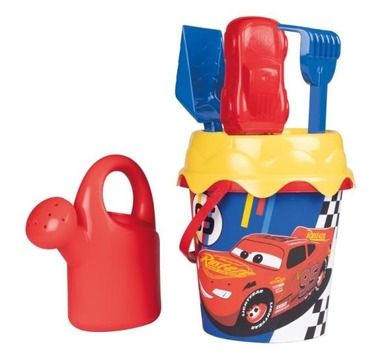 Smoby, Auta, wiaderko z akcesoriami i konewką