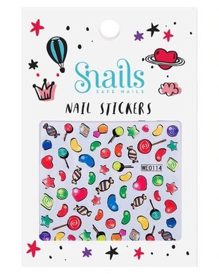 Snails, Candy Blast, naklejki na paznokcie dla dziewczynek