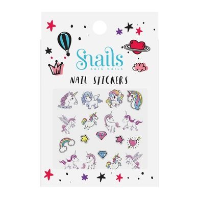 Snails, Nail Wrap, Unicorn, naklejki na paznokcie dla dziewczynek