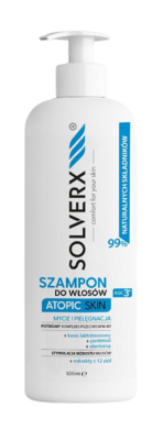Solverx, Atopic Skin, szampon do włosów, 500 ml