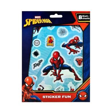 Spider Man, zestaw naklejek metalicznych i papierowych