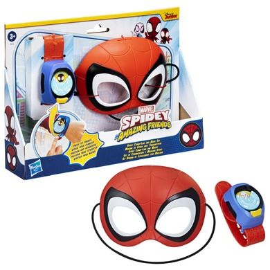 Spidey i super-kumple, maska i zegarek Spider-Mana, akcesoria do zabawy