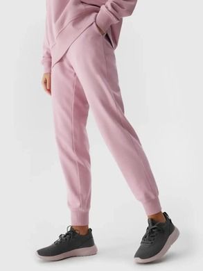 Spodnie dresowe damskie, różowe, 4F