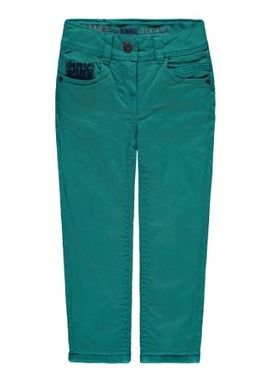 Spodnie materiałowe dziewczęce, zielone, Kanz