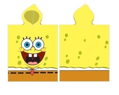 Sponge Bob, ręcznik z kapturem, poncho, 50-110 cm
