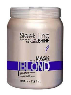 Stapiz, Sleek Line Blond Mask, maska z jedwabiem do włosów blond zapewniająca platynowy odcień, 250 ml