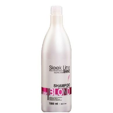 Stapiz, Sleek Line Blush Blond, szampon nadający różowy odcień do włosów blond z jedwabiem, 1000 ml