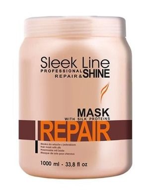 Stapiz, Sleek Line Repair Mask, maska z jedwabiem do włosów zniszczonych, 1000 ml
