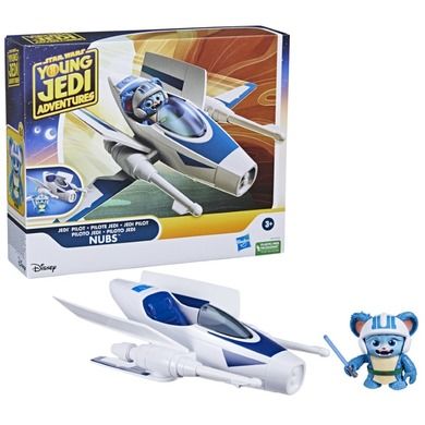 Star Wars, Przygody Młodych Jedi, Nubs, figurka ze statkiem kosmicznym