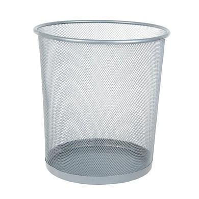 Starpak, metalowy kosz na śmieci, 15l, srebrny