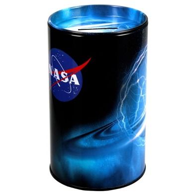 Starpak, NASA, skarbonka metalowa, okrągła