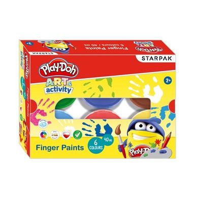 Starpak, Play-Doh, farby do malowania palcami, 6 kolorów, 40ml