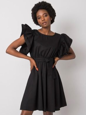 Sukienka damska, czarna, Italy Moda