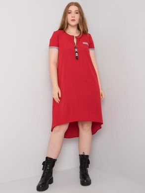 Sukienka damska, plus size, czerwona, Lakerta