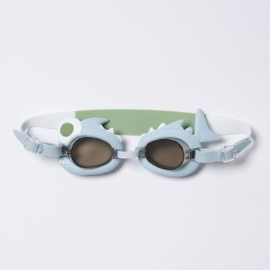 Sunnylife, Shark Tribe, okulary pływackie dla dzieci, Khaki