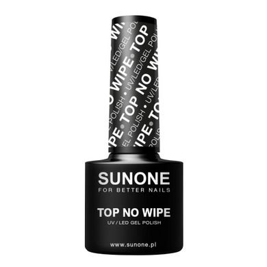 Sunone, UV/LED Gel Polish Top No Wipe, top hybrydowy do paznokci, 5 ml
