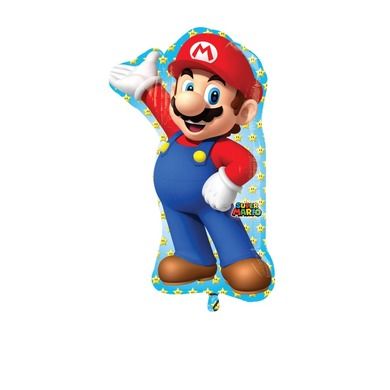 Super Mario, balon foliowy, Mario XXL, 55-83 cm