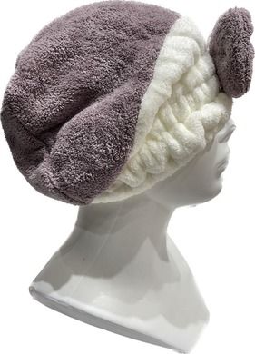 Superchłonny ręcznik do włosów, turban do włosów, z kokardką