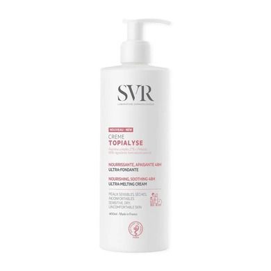 SVR, Topialyse Creame, odżywczy krem do pielęgnacji skóry wrażliwej i suchej, 400 ml