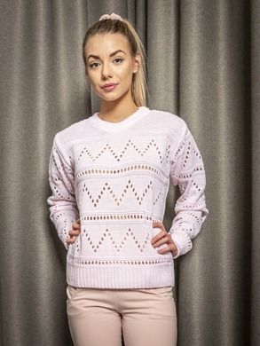 Sweter damski, różowy, Ilunari