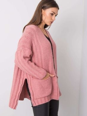 Sweter damski, różowy, Rue Paris
