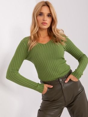 Sweter damski, zielony, P-M