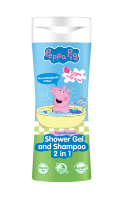 Świnka Peppa, żel pod prysznic i szampon 2w1, 300 ml