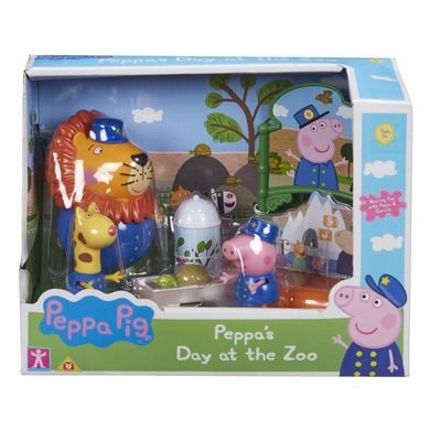 Świnka Peppa, Zoo, zestaw figurek z akcesoriami