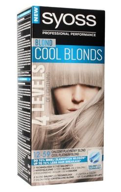Syoss, farba do włosów, Cool Blonds, 12-59 Chłodny Platynowy Blond