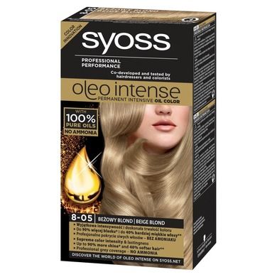 Syoss, Oleo, farba do włosów, beżowy blond nr 8-05