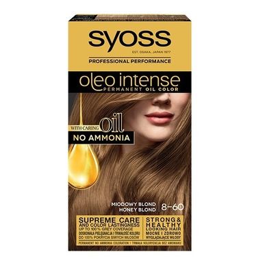 Syoss, Oleo Intense, farba do włosów trwale koloryzująca z olejkami, 8-60 Miodowy Blond