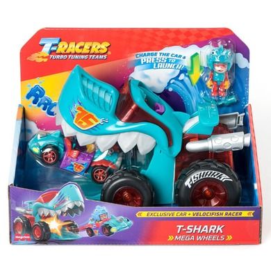 T-racers, Mega Wheels, T-Shark, pojazd z figurką