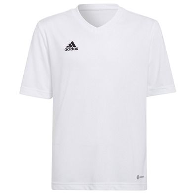 T-shirt chłopięcy, biały, Adidas Entrada 22