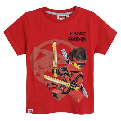 T-shirt chłopięcy, czerwony, LEGO Ninjago