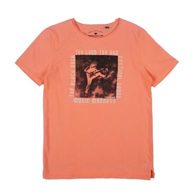 T-shirt chłopięcy, pomarańczowa, Tom Tailor