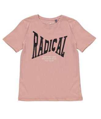 T-shirt chłopięcy, różowy, Tom Tailor
