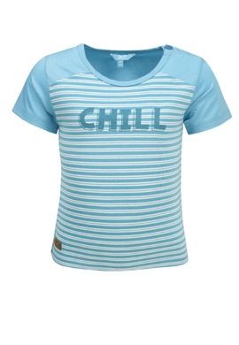 T-shirt chłopięcy z krótkim rękawem, niebieski, Lief
