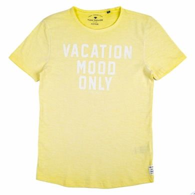 T-shirt chłopięcy, żółty, Tom Tailor