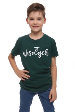 T-shirt dziecięcy, zielony, Moraj