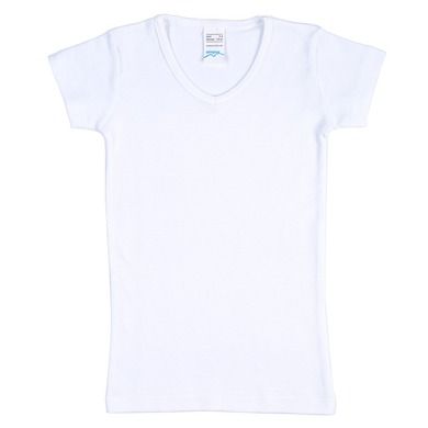T-shirt dziewczęcy, biały, Olimpias