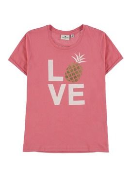 T-shirt dziewczęcy, różowy, Tom Tailor
