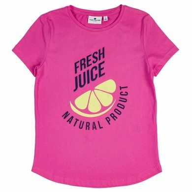T-shirt dziewczęcy, różowy, Tom Tailor