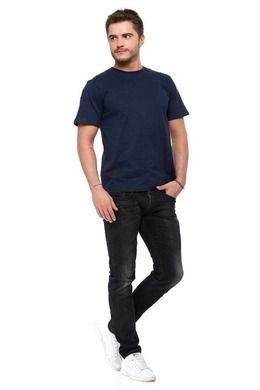 T-shirt męski, granatowy, Moraj