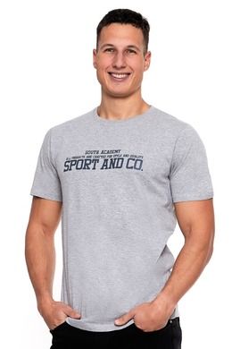 T-shirt męski, szary, Moraj