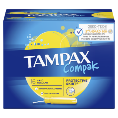 Tampax, Compak Regular, tampony z aplikatorem, 16 szt.