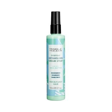 Tangle Teezer, Everyday Detangling Cream, spray Thick/Curly Hair, spray do rozczesywania włosów kręconych, 150 ml