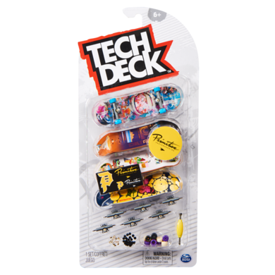 Tech Deck, Primitive, fingerboard, deskorolki, 4 szt.