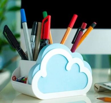 Thinking Gifts, Cloud Notes, organizer na biurko z notesem, chmurka