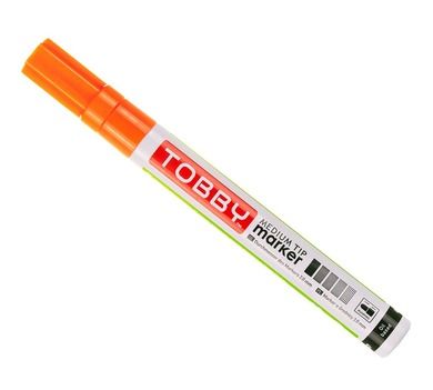Tobby, marker olejowy, jasno-pomarańczowy, UV