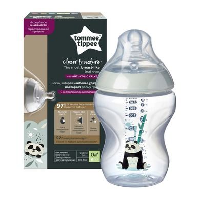 Tommee tippee, Panda, butelka, 260 ml